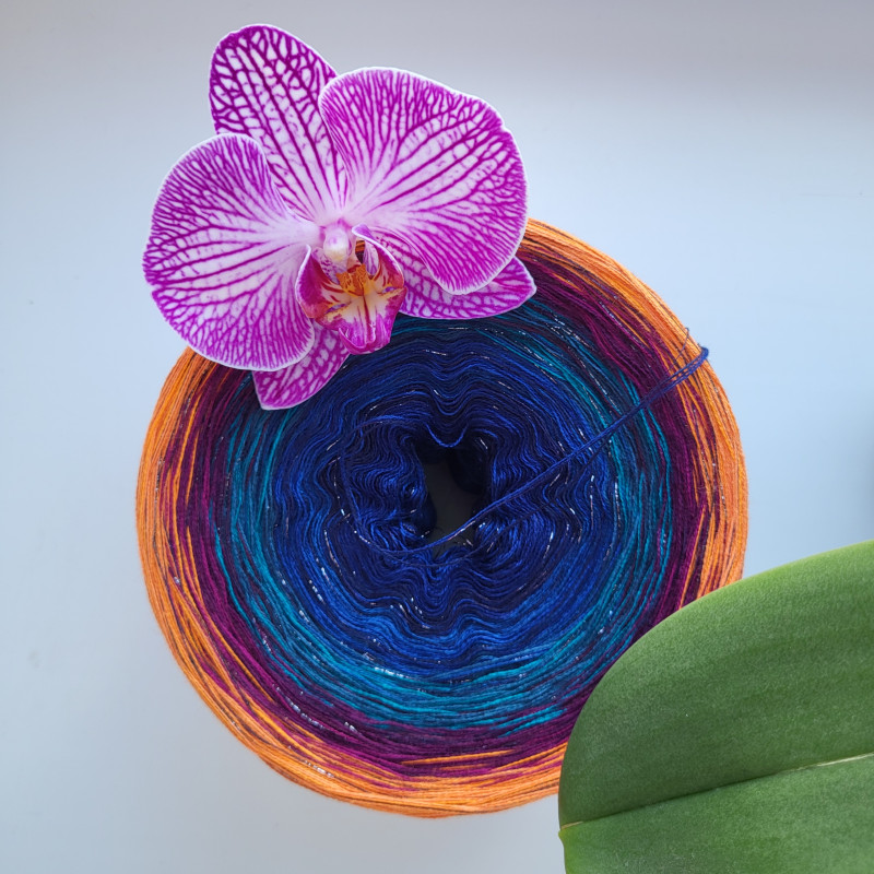 ORCHIDEJ modrá 1000m / 4nitka s lurexem