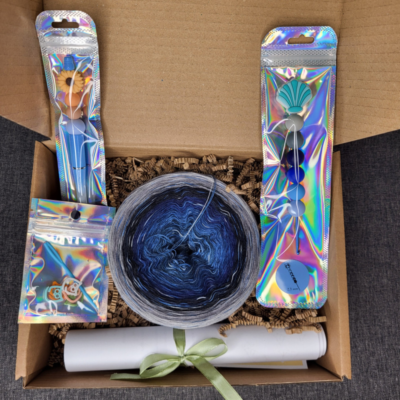 Háčkovací sada - Šátek Megane - varianta Deep