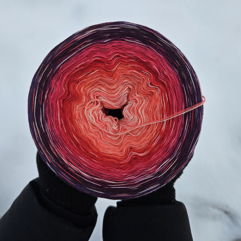 Háčkovací sada - Šátek Megane - varianta Sunset 2